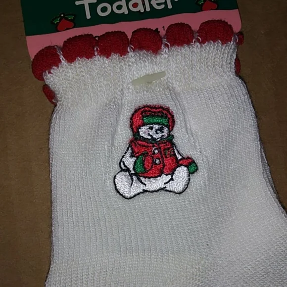 Snowden Snowman Toddler Socks Size 3-4 1/2 Vintage Raggedy Ann & Andy New - Picture 3 of 5